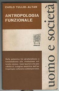 Antropologia funzionale - Carlo Tullio Altan - copertina