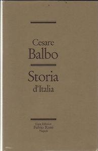 Balbo. Storia d'italia - Cesare Balbo - copertina