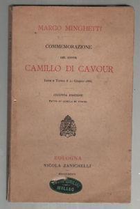 Commemorazione del conte Camillo di Cavour - Marco Minghetti - copertina