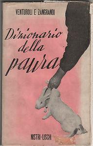 Dizionario della paura - Marcello Venturoli - copertina