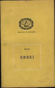 Ebrei - Jean-Paul Sartre - copertina