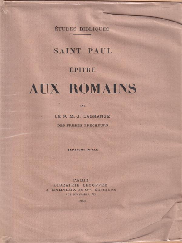 Epitre aux romains