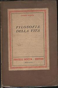 Filosofia della vita - Gabriel Marcel - copertina