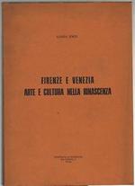 Firenze e Venezia arte e cultura nella rinascenza