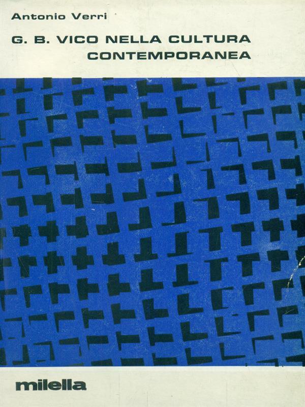 G. B. Vico Nella Cultura Contemporanea