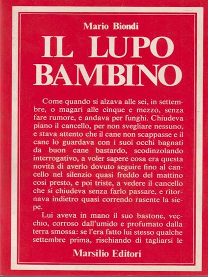 Il Lupo bambino - Mario Biondi - copertina