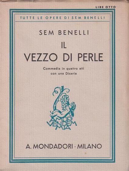 Il vezzo di perle - Sem Benelli - copertina