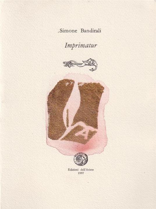 Imprimatur. Con illustrazioni di T. Schmied - Simone Bandirali - copertina