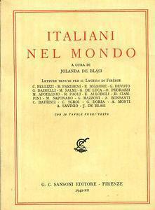 Italiani nel mondo - Jolanda De Blasi - copertina