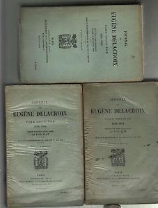 Journal de Eugene Delacroix 3 tomes - Paul Flat - copertina