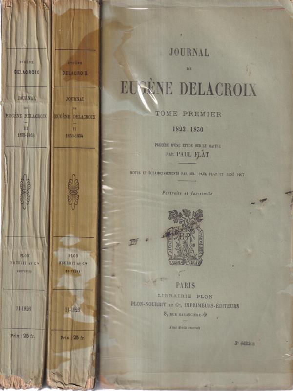 Journal de Eugene Delacroix 3 tomes