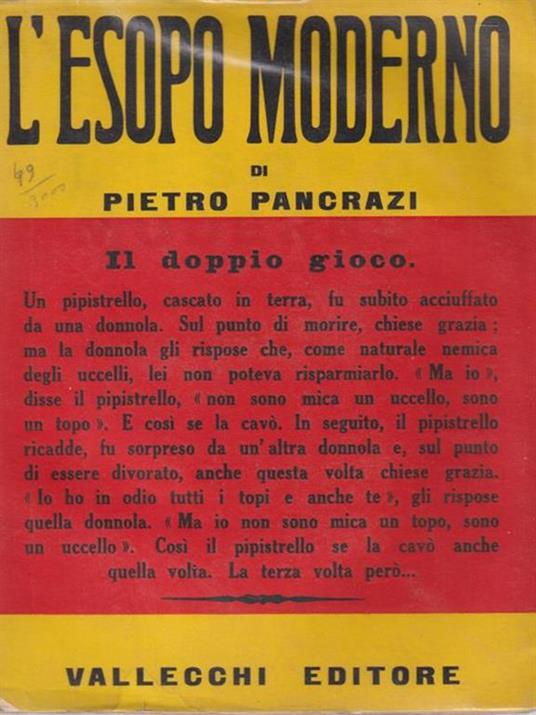 L' Esopo moderno - Pietro Pancrazi - copertina