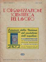 L' Organizzazione Scientifica Del Lavoro. Anno XI n.IV