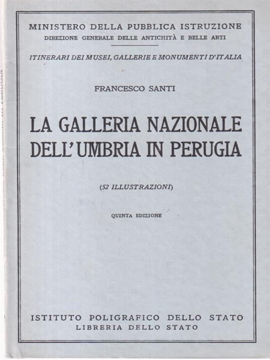 La galleria nazionale dell'Umbria in Perugia - Francesco Santi - copertina