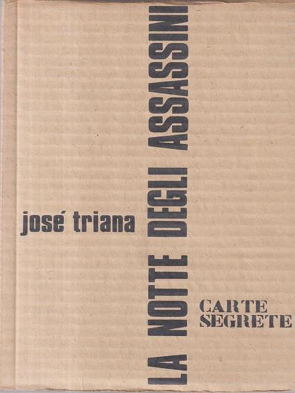 La notte degli assassini - José Triana - copertina