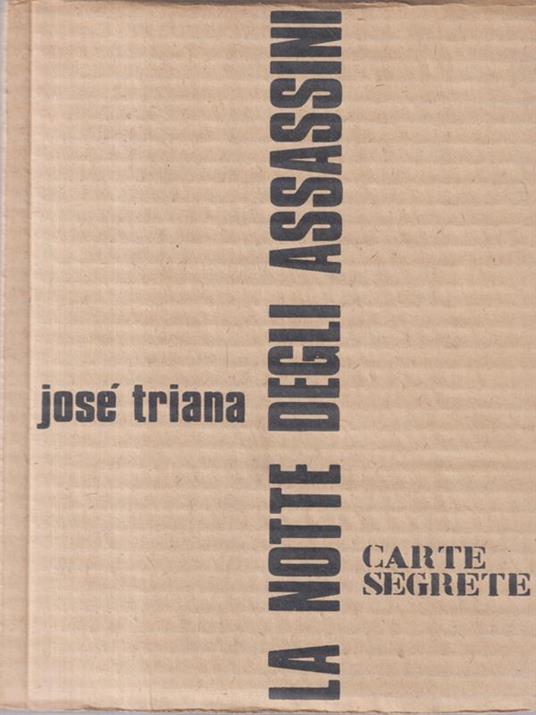 La notte degli assassini - José Triana - copertina