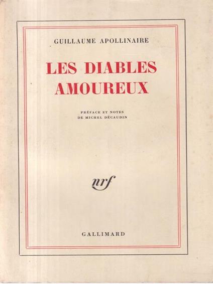Les diables amoureux - Guillaume Apollinaire - copertina