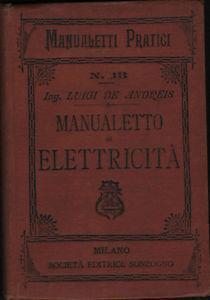 Manualetto di elettricità - Luigi De Andreis - copertina