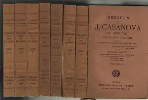 Memoires de Casanova de seingalt 8 tomes - Giacomo Casanova - copertina