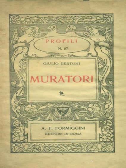 Muratori - Giulio Bertoni - copertina