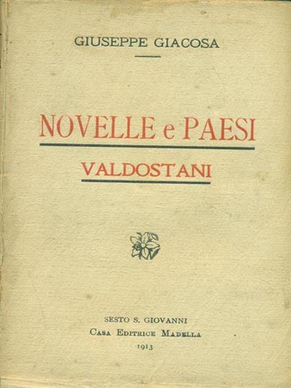 Novelle e paesi valdostani - Giuseppe Giacosa - copertina