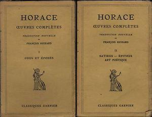 Oeuvres completes 2vol - Q. Flacco Orazio - copertina