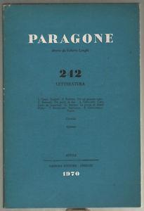Paragone 242 anno XXI. Letteratura - Roberto Longhi - copertina