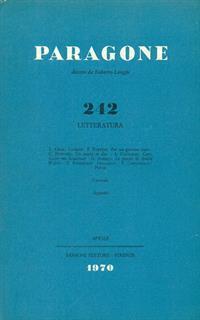 Paragone 242 anno XXI. Letteratura