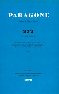 Paragone 272 anno XXIII - Letteratura