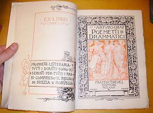 Poemetti drammatici. con illustrazioni di Rodolfo Griffi e Celso Ondano - Arturo Graf - copertina