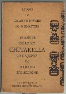 Revole de iocare e pavare lo mediatore e tressette - copertina