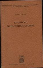 Rilfessioni su filosofia e cultura