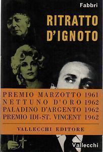 Ritratto d'ignoto - Diego Fabbri - copertina