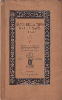 Saggi Della Tipografia Napoletana Nel Sec. Xv