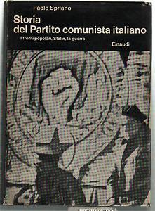 Storia del partito comunista Italiano 3 - Paolo Spriano - copertina