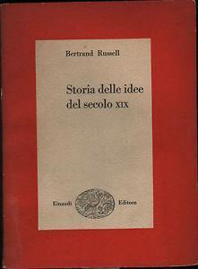 Storia delle idee del secolo XIX - Bertrand Russell - copertina