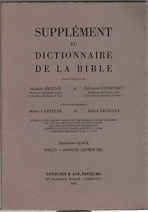 Supplement au dictionnaire de la Bible fascicule 63-64a - copertina