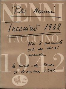 Taccuino 1942 - Pietro Nenni - copertina