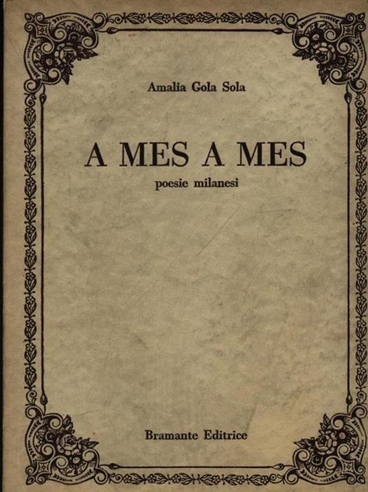 Ames a mes - Amalia Gola Sola - copertina