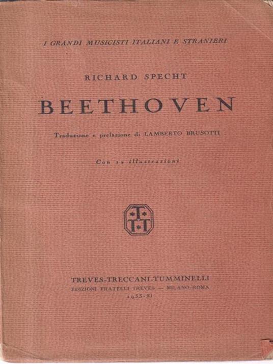 Beethoven - Richard Specht - copertina