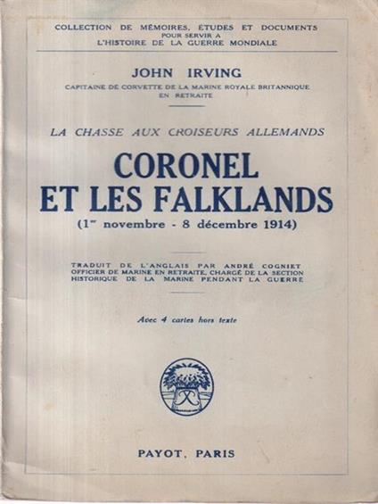 Coronel et les Falklands - John Irving - copertina