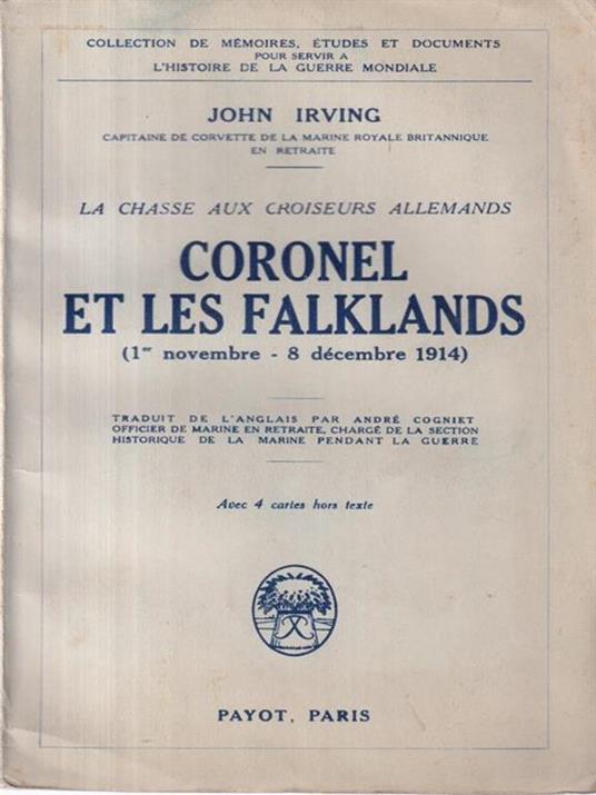 Coronel et les Falklands - John Irving - copertina