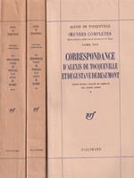 Correspondance Tocqueville et Beaumont 3 tomes