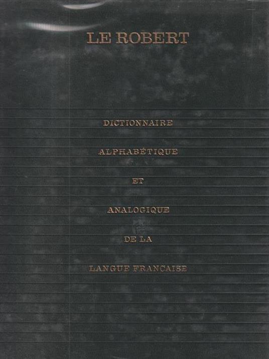 Dictionnaire alphabetique et analogique de la langue francaise. 7 Voll - Paul Robert - copertina