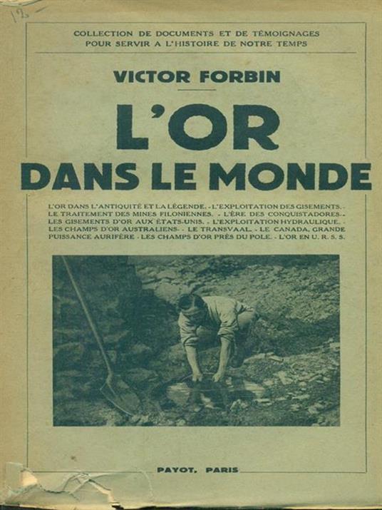 L' or dans le monde - Victor Forbin - copertina