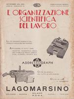 L' organizzazione scientifica del lavoro anno IX fascicolo IX settembre 1934