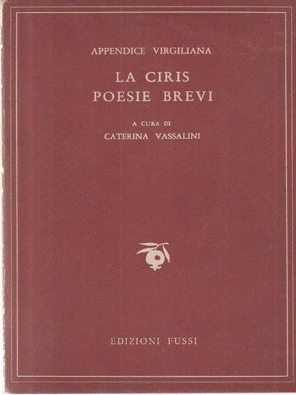 La ciris. Poesie brevi - copertina
