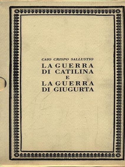 La guerra contro la Giugurta. - copertina