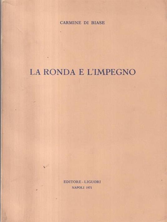 La ronda e l'impegno - Carmine Di Biase - copertina