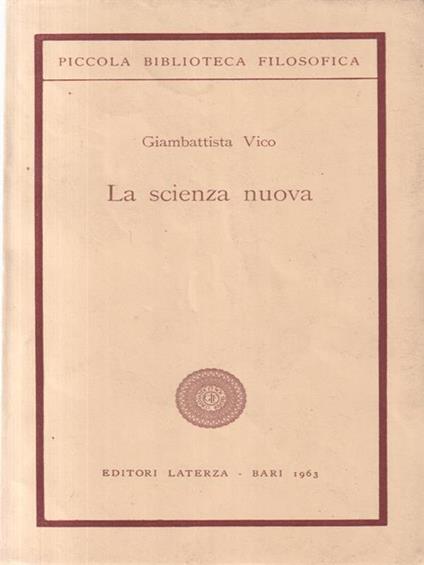 La scienza nuova - Giambattista Vico - copertina